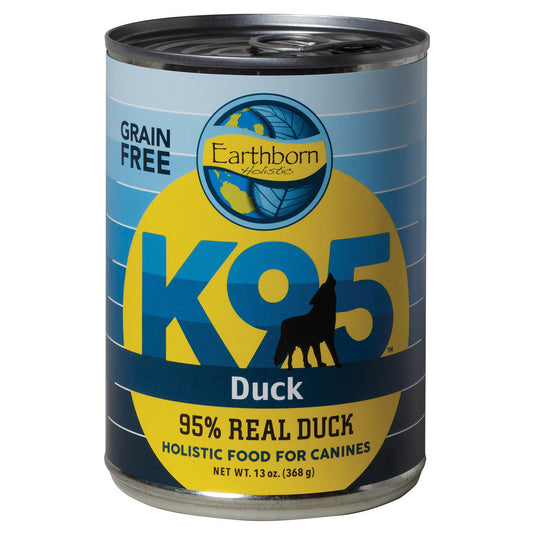 Earthborn Holistic K95 Duck Recipe Grain-Free Canned Moist Dog Food (13 oz) Pack of 12