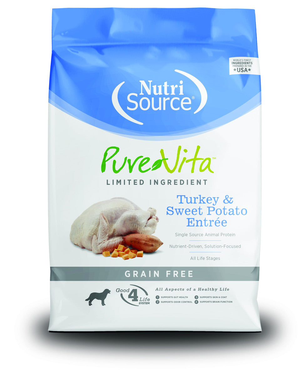 NutriSource PureVita Grain Free Turkey And Sweet Potato Entree Dry Dog Food - 25 lbs