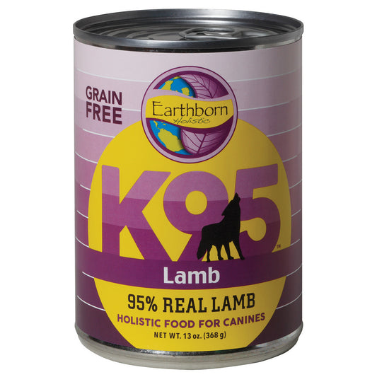 Earthborn Holistic K95 Lamb Recipe Grain-Free Canned Moist Dog Food (13 oz) Pack of 12