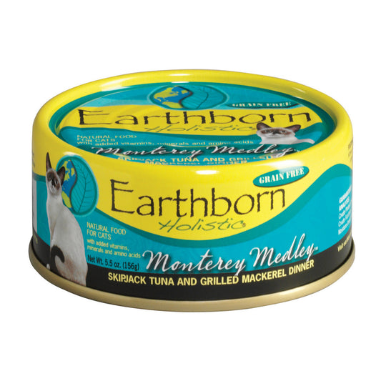 Earthborn Holistic Monterey Medley Grain-Free Moist Canned Cat Food - (5.5 oz) Pack of 24