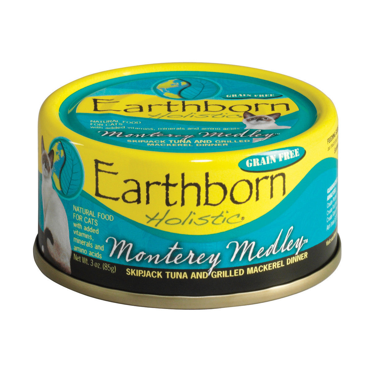 Earthborn Holistic Monterey Medley Grain-Free Moist Canned Cat Food - (3 oz) Pack of 24