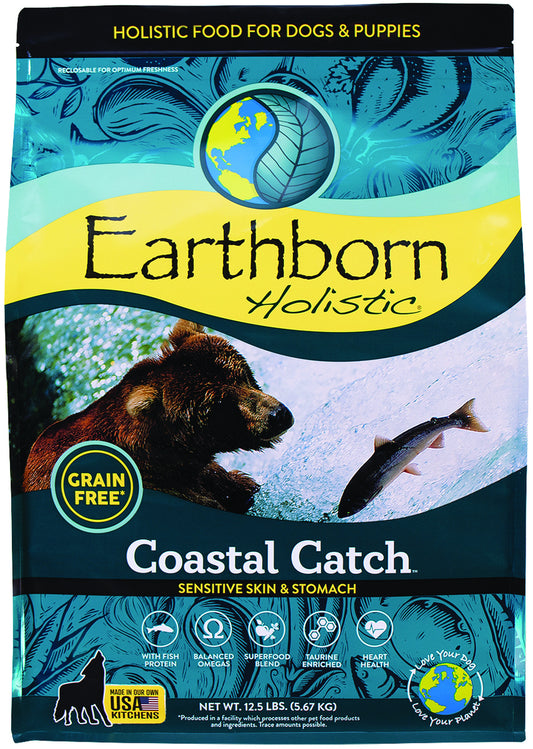 Earthborn Holistic Coastal Catch Grain-Free Natural Dry Dog Food - 12.5 lbs