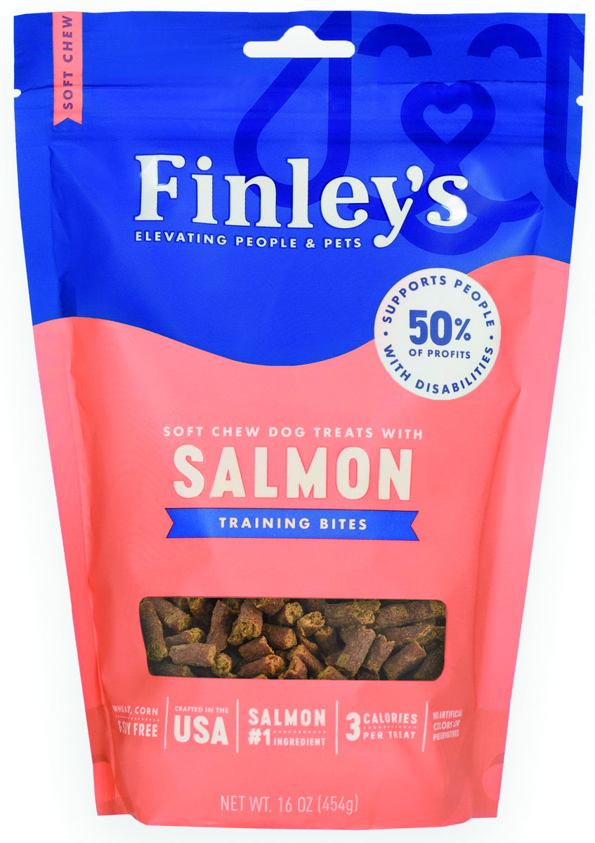 Finley's Training Bites All-Natural Protein Salmon Wheat Free Dog Treats - 16 oz