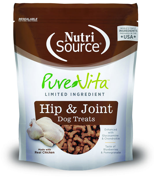 NutriSource PureVita Chicken Hip & Joint Dog Treats - 6 oz