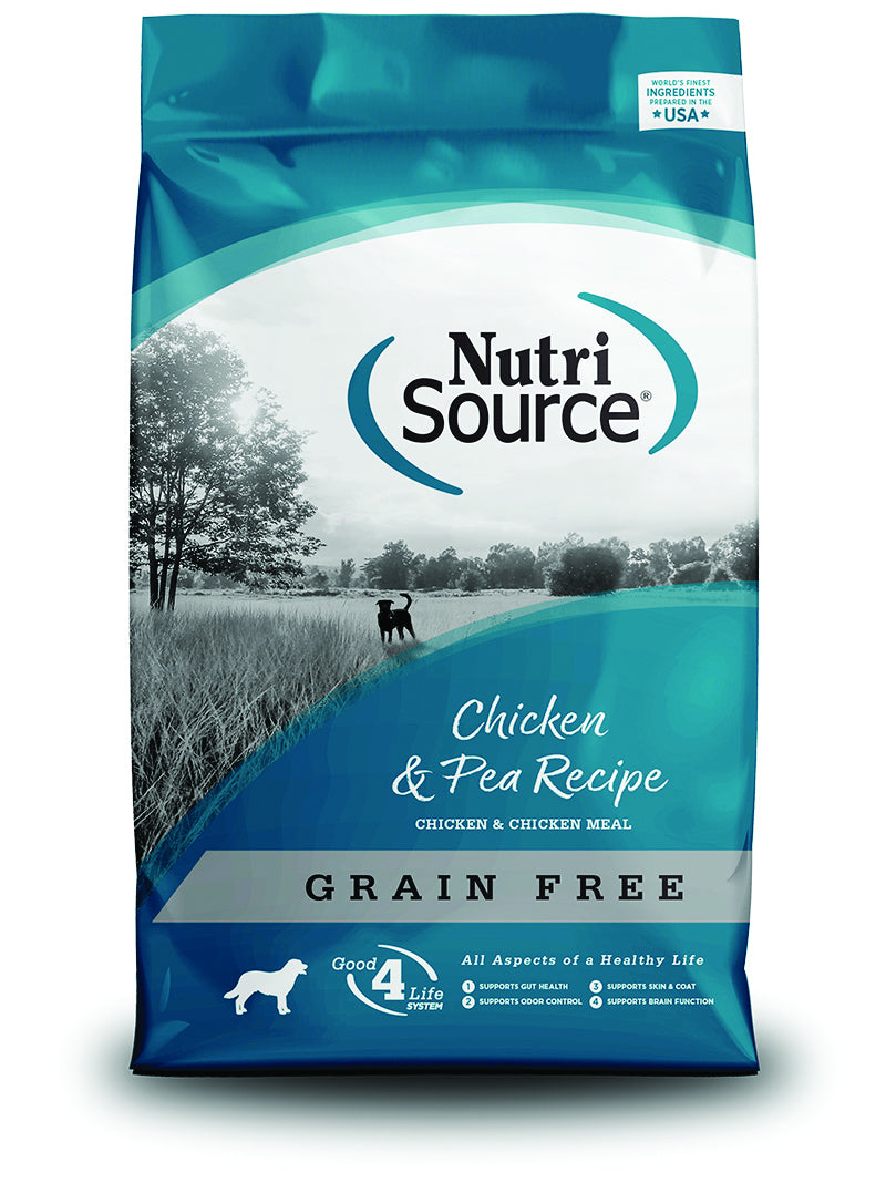 NutriSource Grain Free Chicken & Pea Dry Dog Food - 15LB