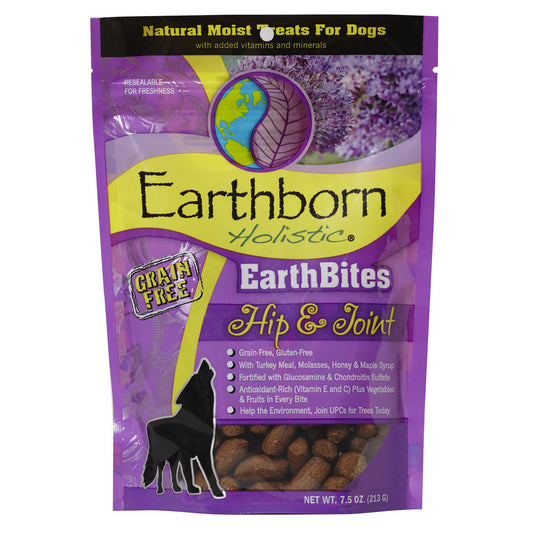 Earthborn Holistic EarthBites Hip & Joint Grain-Free Moist Dog Treats - 7.5 oz