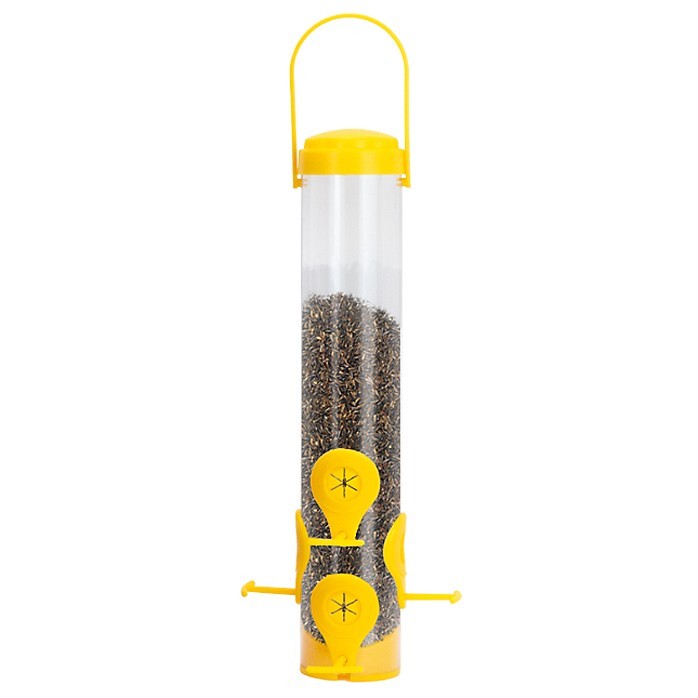 Perky Pet Yellow Classic Finch Feeder With Flexports - 1.5 lbs