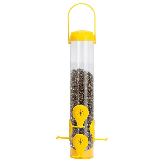 Perky Pet Yellow Classic Finch Feeder With Flexports - 1.5 lbs