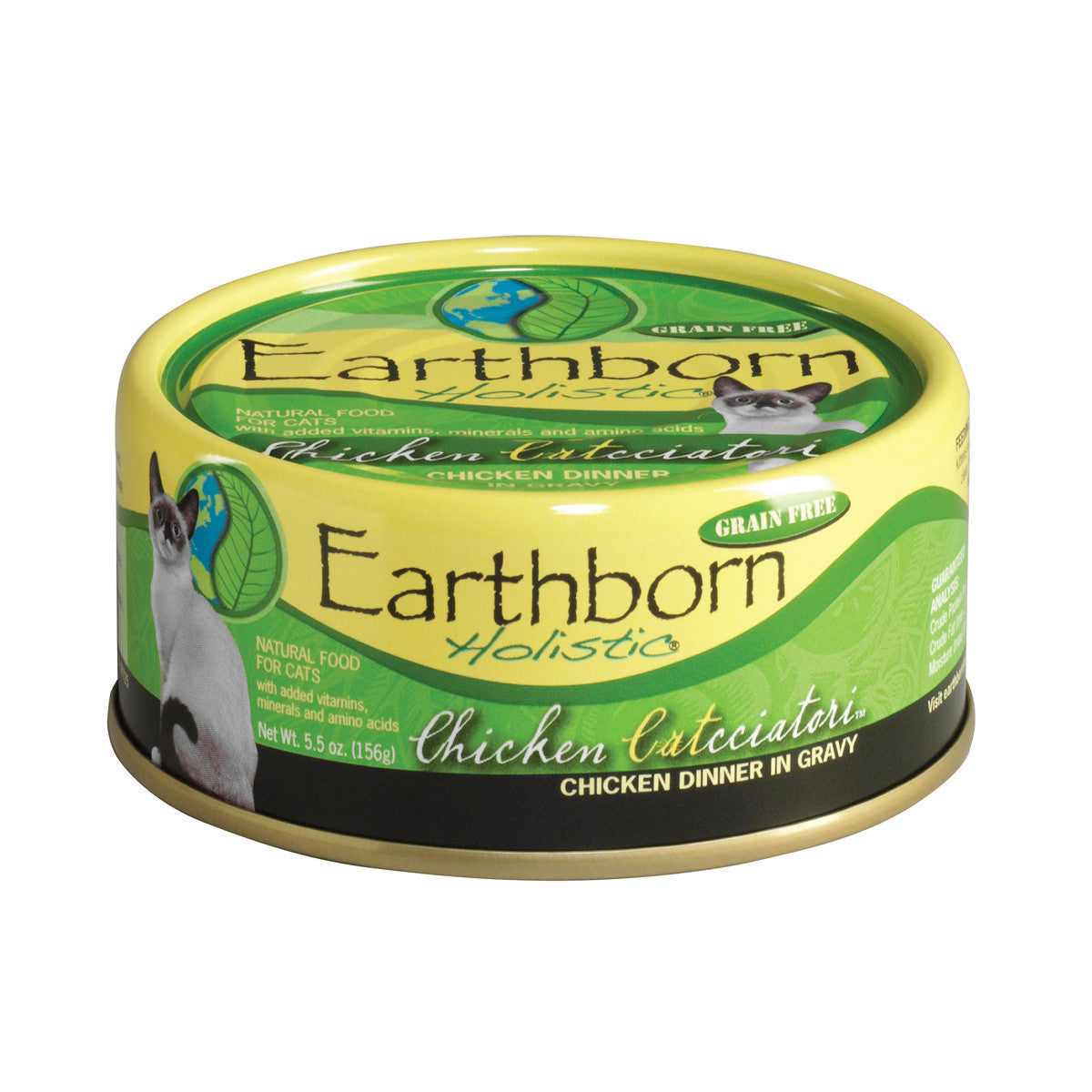 Earthborn Holistic Chicken Catcciatori Grain-Free Moist Canned Cat Food - (5.5 oz) Pack of 24