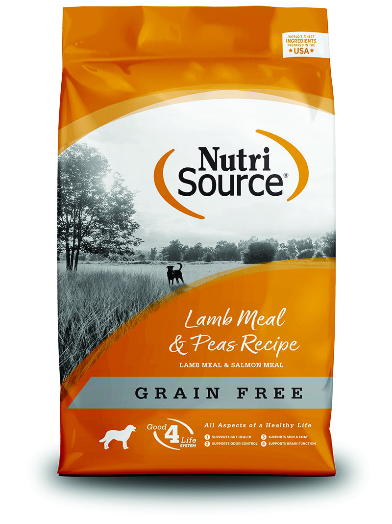 NutriSource Grain Free Lamb & Pea Dry Dog Food - 15LB