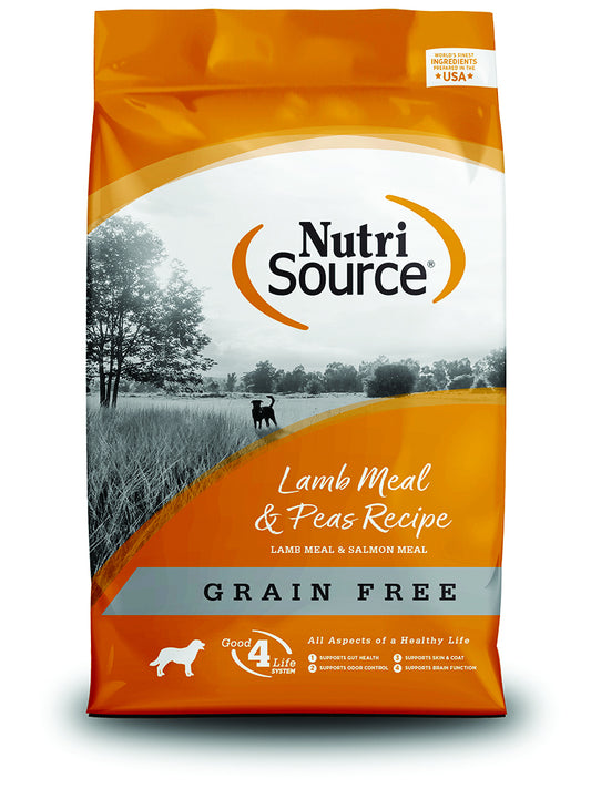 NutriSource Grain Free Lamb & Pea Dry Dog Food - 5LB