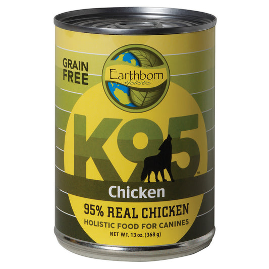 Earthborn Holistic K95 Chicken Recipe Grain-Free Canned Moist Dog Food (13 oz) Pack of 12