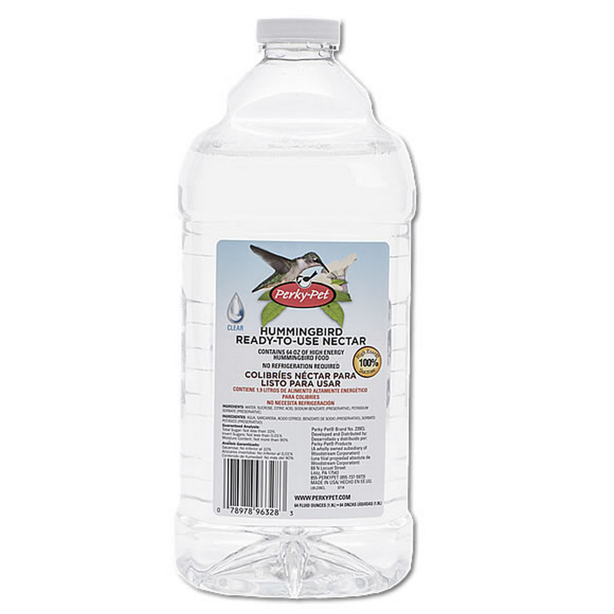 Perky Pet Clear Hummingbird Nectar Ready To Use - 64 fl oz