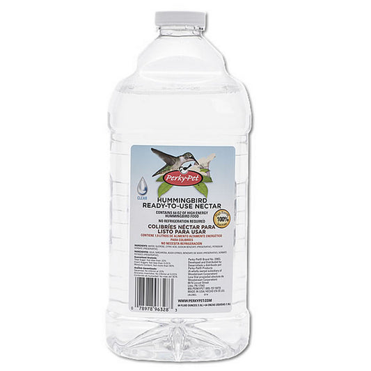 Perky Pet Clear Hummingbird Nectar Ready To Use - 64 fl oz