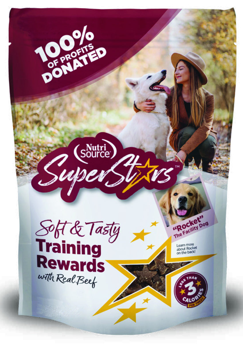 NutriSource Superstars Soft & Tasty Beef Training Rewards Dog Treats - 4 Oz