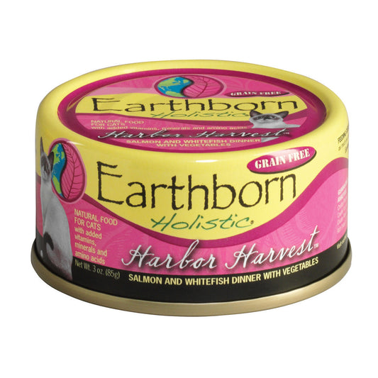 Earthborn Holistic Harbor Harvest Grain-Free Moist Canned Cat Food - (3 oz) Pack of 24