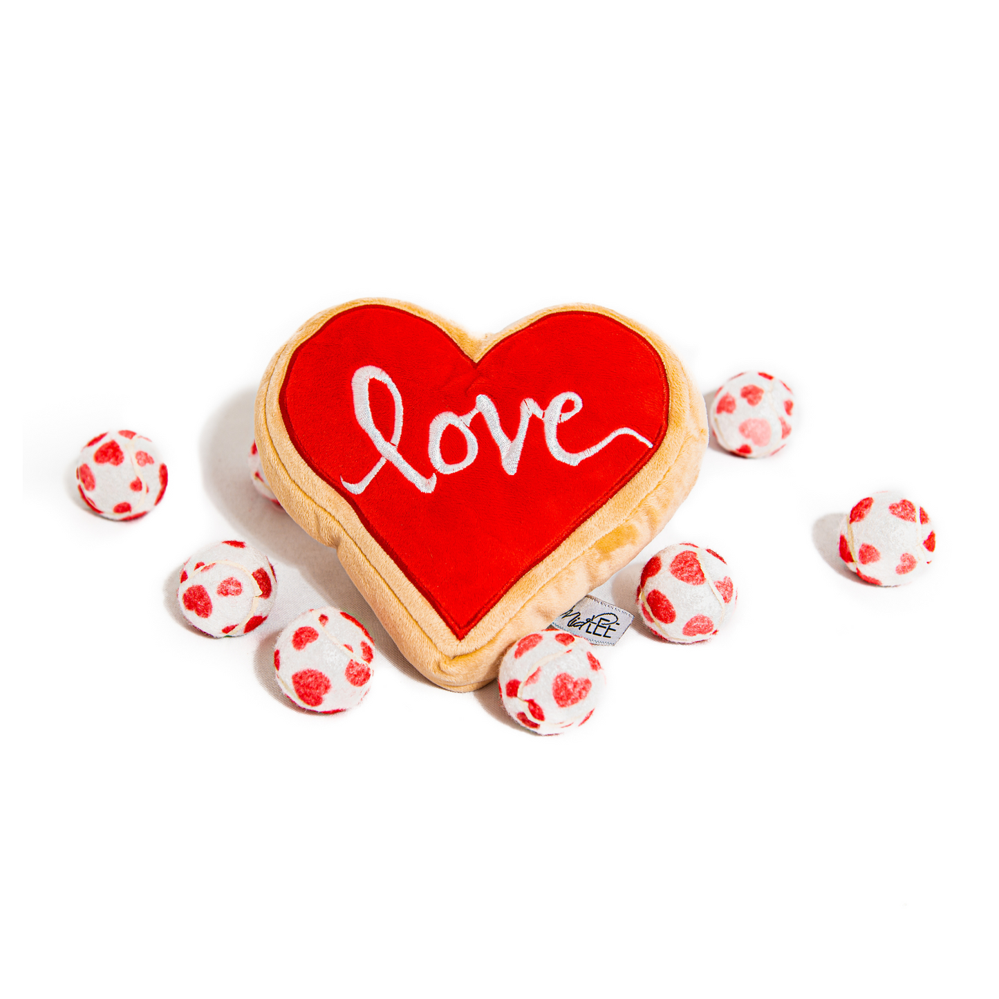 Midlee Red Heart Love Sugar Cookie Plush Toy