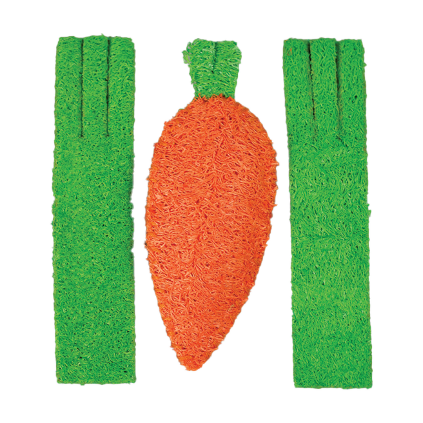 AE Cage Company Nibbles Carrot and Celery Loofah Chew Toys - 3 count