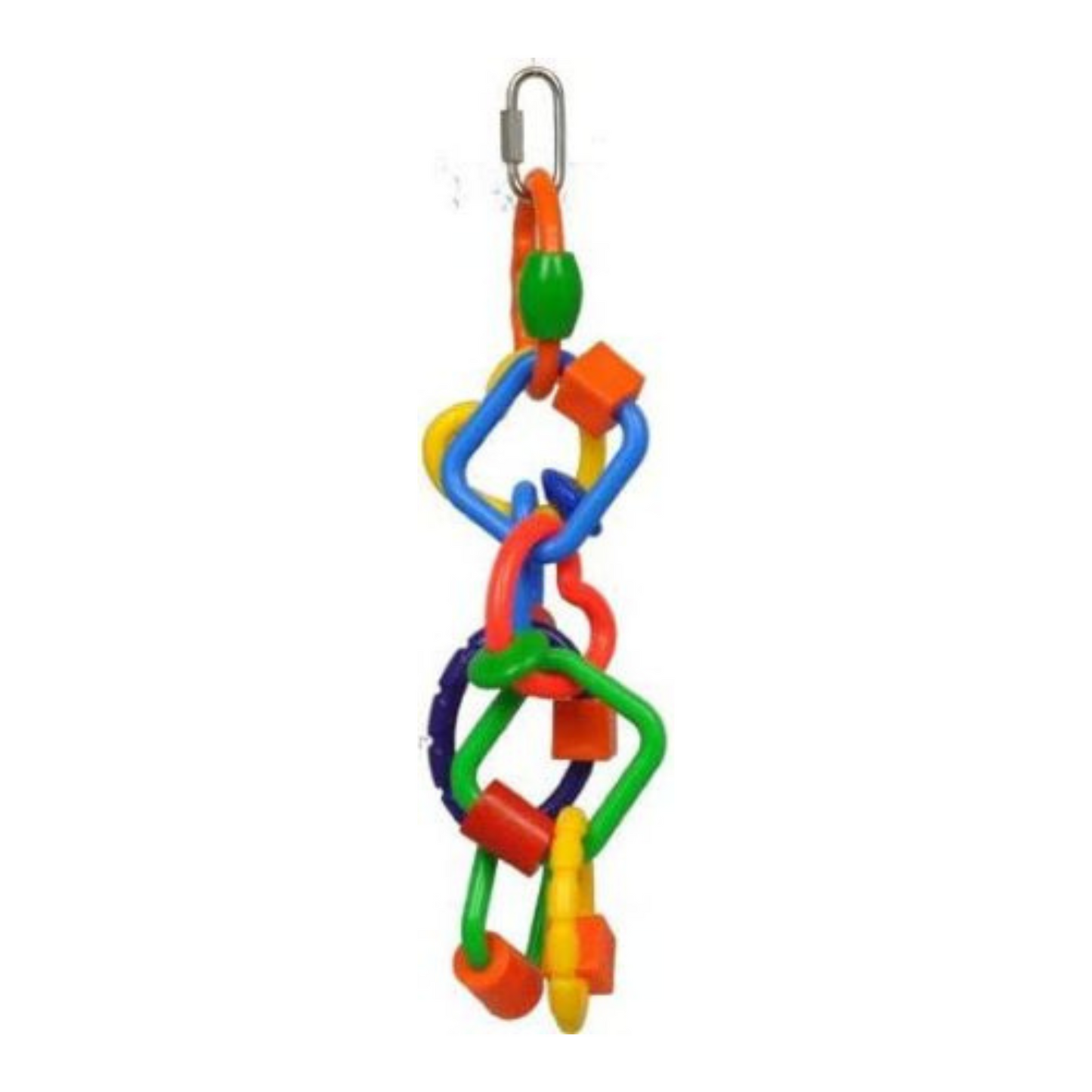 AE Cage Company Happy Beaks Plastic Rings and Blocks Bird Toy