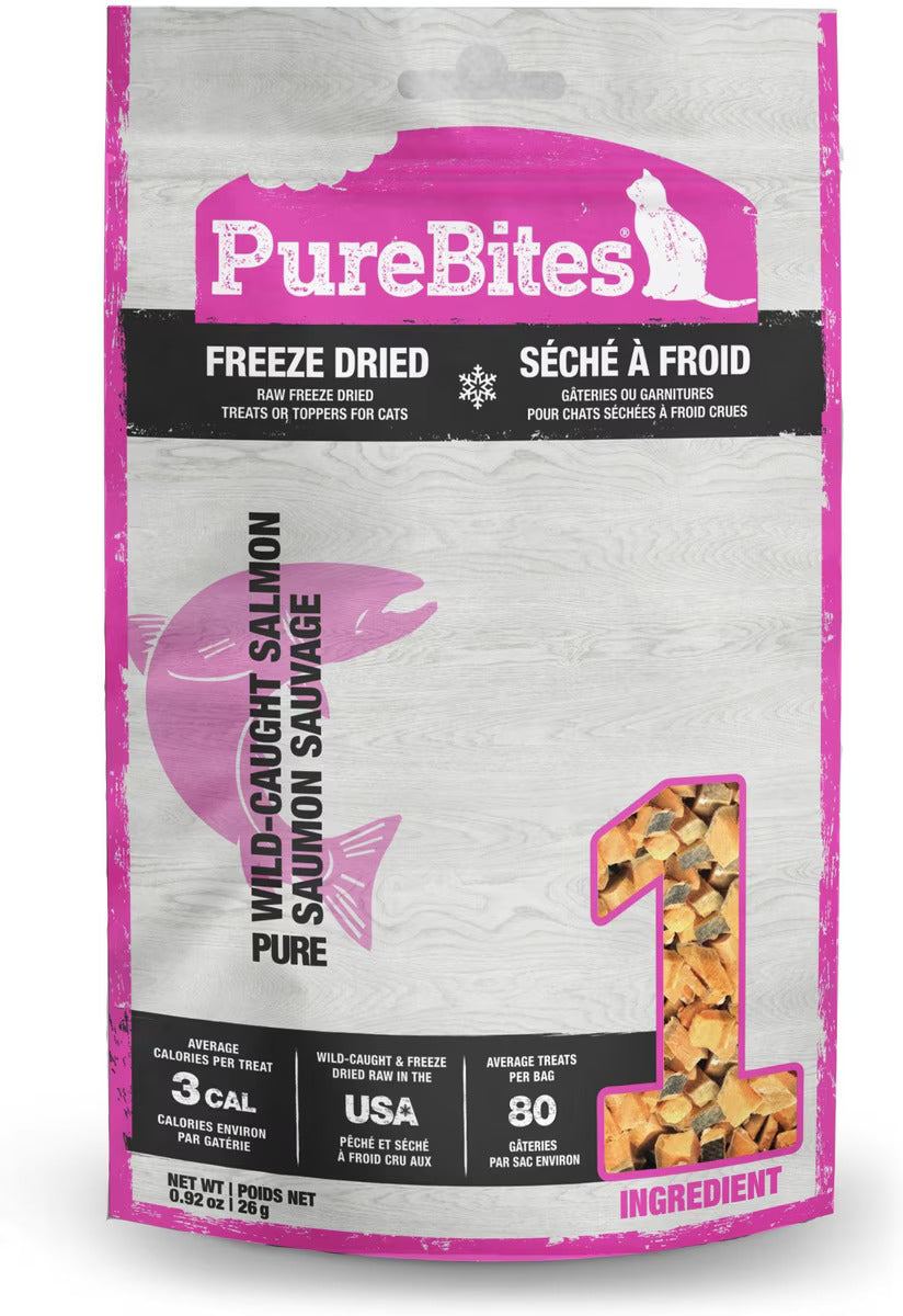 PURE BITES Freeze Dried Salmon Cat Treats  .92oz