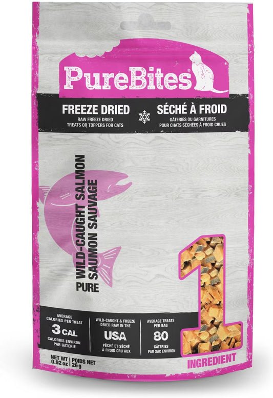 PURE BITES Freeze Dried Salmon Cat Treats  .92oz