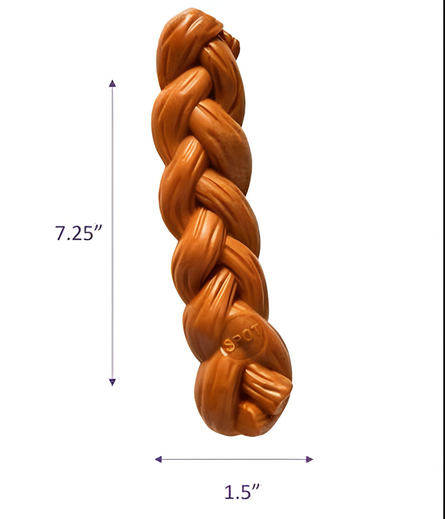 ETHICAL/SPOT Bam-Bone Braided Stick Hickory Dog Chew Toy - 5.75"