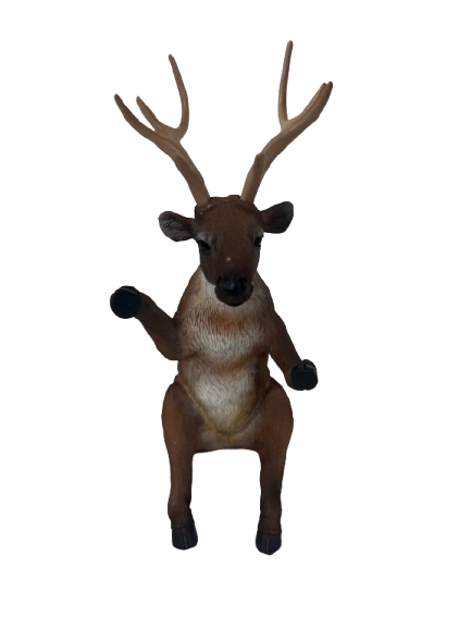 Midlee Christmas Reindeer Winter Stairway Decoration- Set of 3