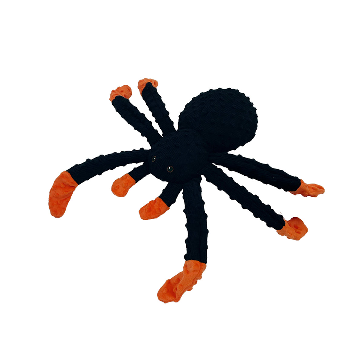 Petlou Dotty Friends 2.0 Spider Shaped Stuffed Dog Toy - 12"