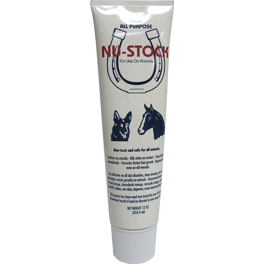 Nu-Stock All Purpose Animal Ointment, Non-toxic and Steroid-free, 12-oz