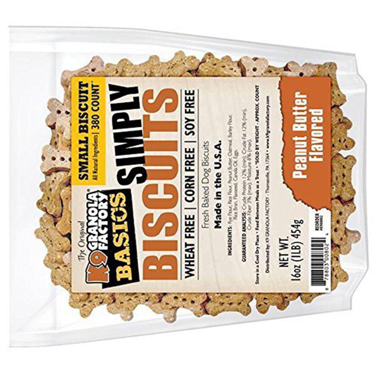 K9 Granola Factory Simply Biscuits with Peanut Butter, Small