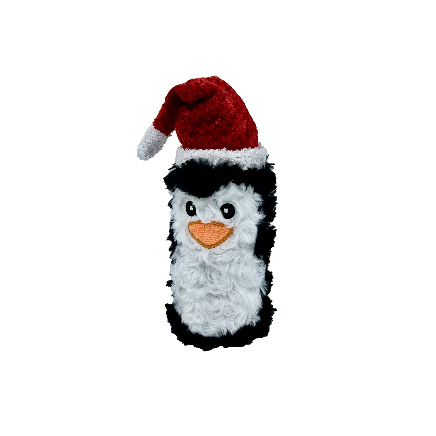 Pet Lou Squeaky Christmas Penguin Bottle Dog Toy - 8"