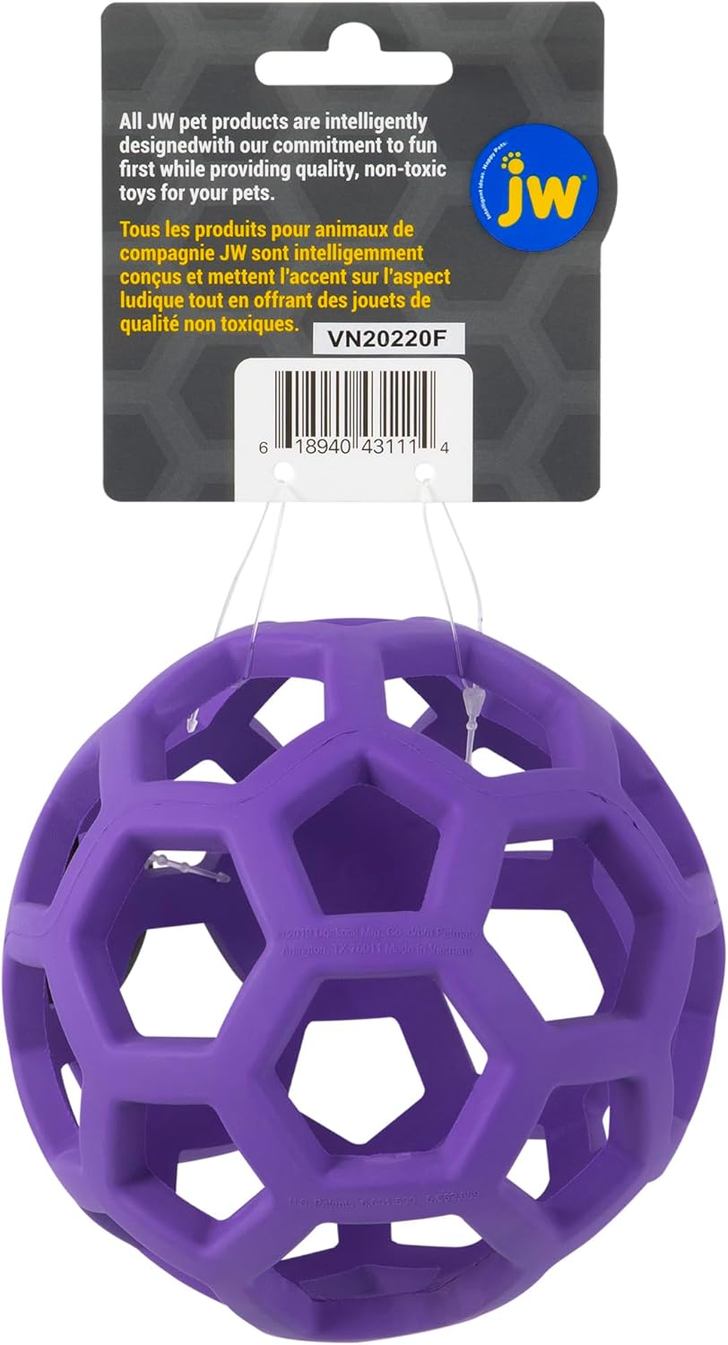 JW Pet Hol-ee Roller Rubber Dog Toy - Assorted - Medium (5" Diameter)