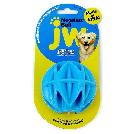 JW Pet Megalast Rubber Dog Toy - Ball - Medium