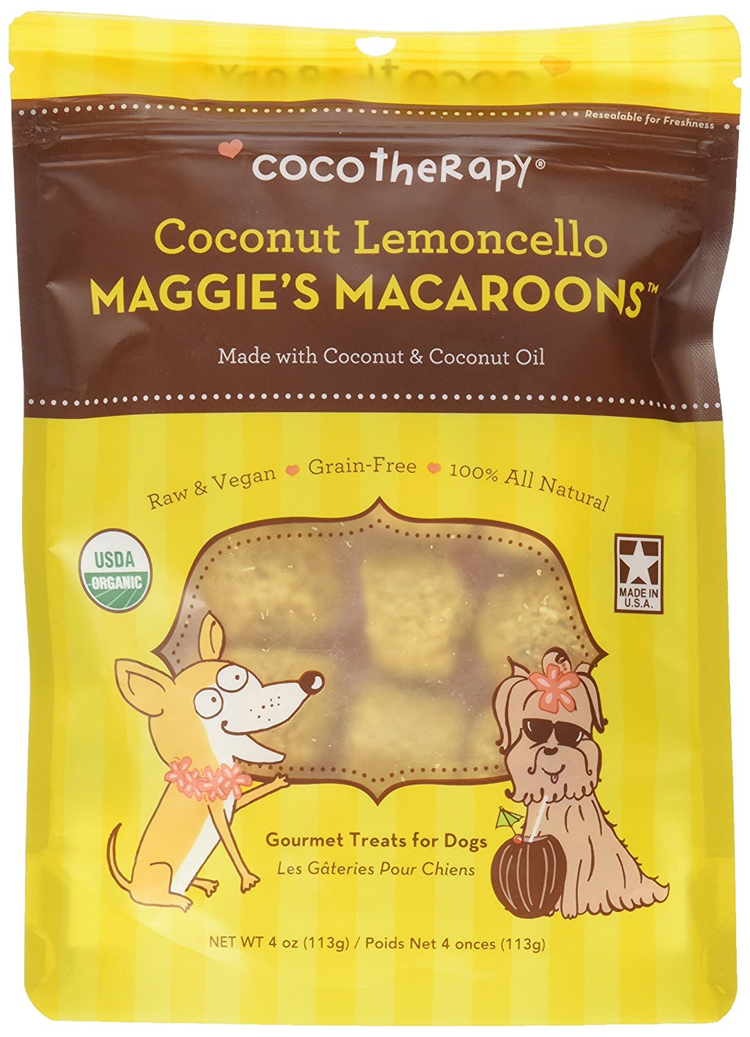 Cocotherapy Maggie's Macaroons Coconut Lemoncello (1 Pouch), 4 Oz