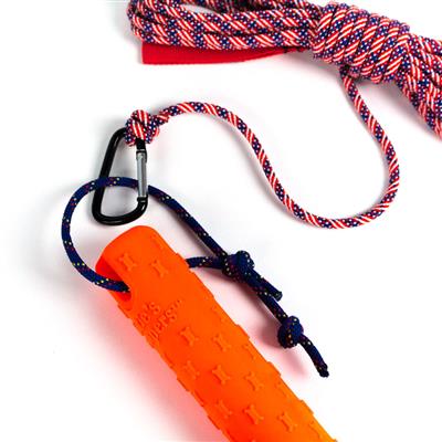 Katie's Bumpers Original Bumper Dog Toy, Orange(11" x 2.2" x 2.2")