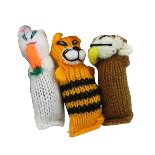 Barn Yarn Hand Knit Wool Cat Toy with Catnip 3 Pack