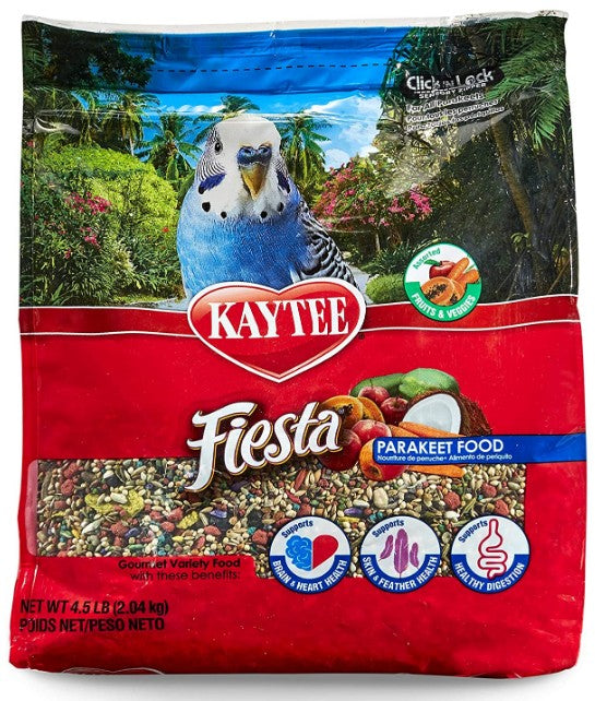 Kaytee Fiesta Parakeet Food- 4.5lbs