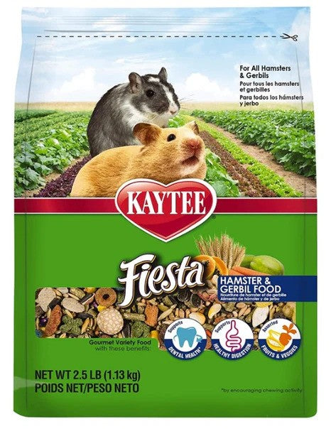 Kaytee Fiesta Hamster and Gerbil Gourmet Variety Diet - 2.5 lbs