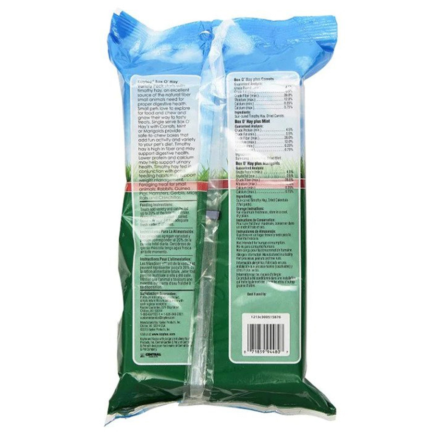 Kaytee Box 'O Hay Variety Pack - Carrot, Mint & Marigold