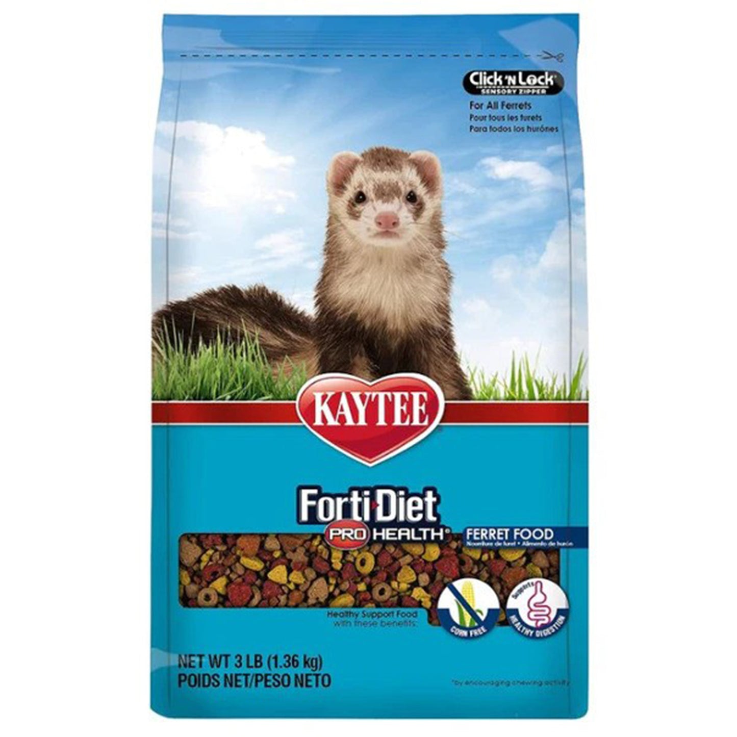 Kaytee Forti Diet Pro Health Healthy Support Diet Ferret - 3 lbs