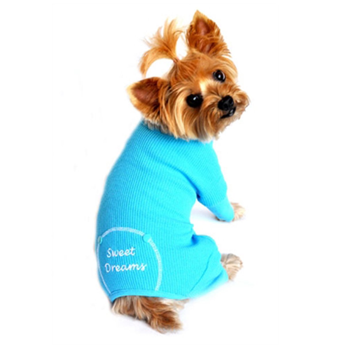 Sweet Dreams Thermal Pajamas for Dogs - Blue, Large