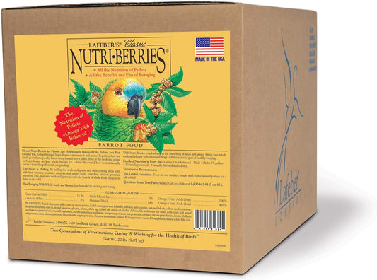 Lafeber Classic Nutri-Berries Parrot Food - 20 lb Box
