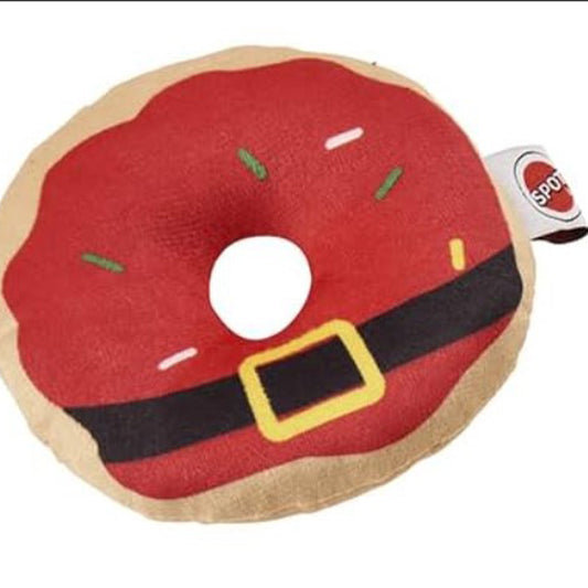 ETHICAL/SPOT Holiday Glazed Christmas Donuts Cat Toy - 4" Assorted styles- 1 Unit