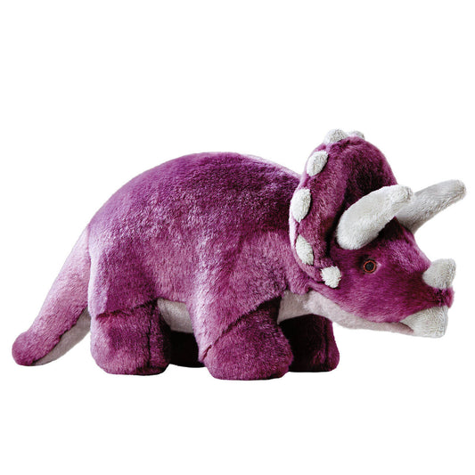 Fluff & Tuff Charlie Triceratops Large Plush Dog Toy - 14"