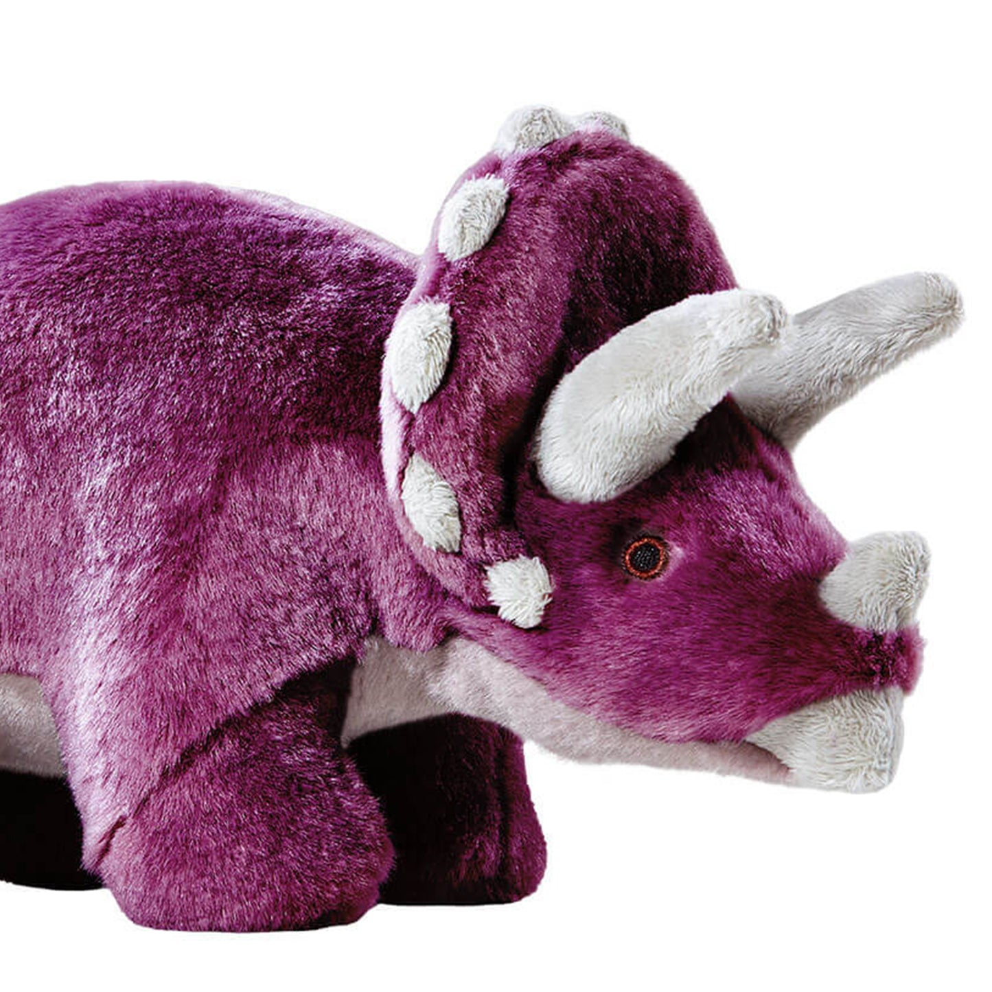 Fluff & Tuff Charlie Triceratops Large Plush Dog Toy - 14"