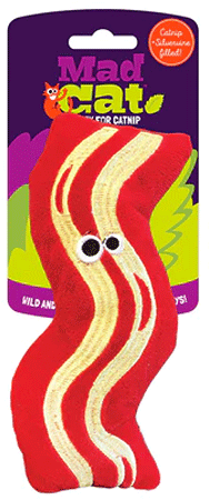 Mad Cat Big Bacon Kicker Catnip & Silvervine Cat Toy