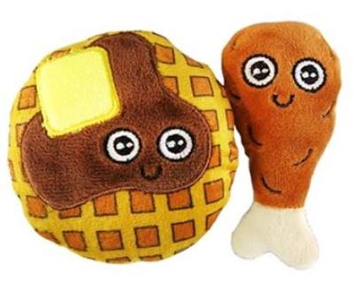 Mad Cat Chicken and Waffles Cat Toy Set