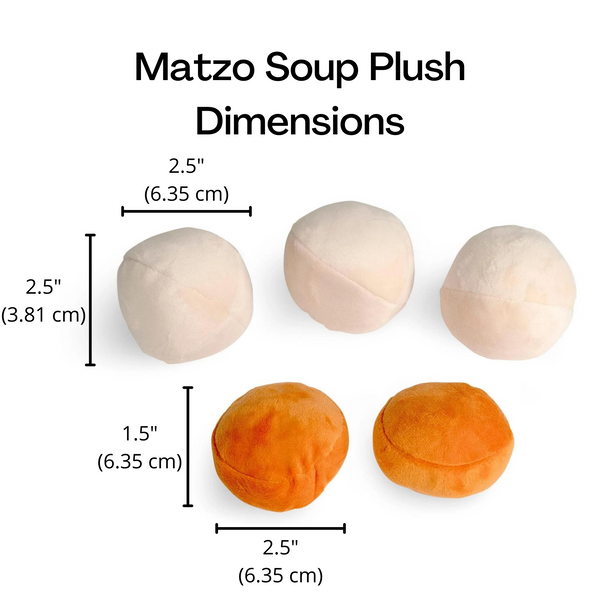 Matzo Ball Soup Plush Dog Toy