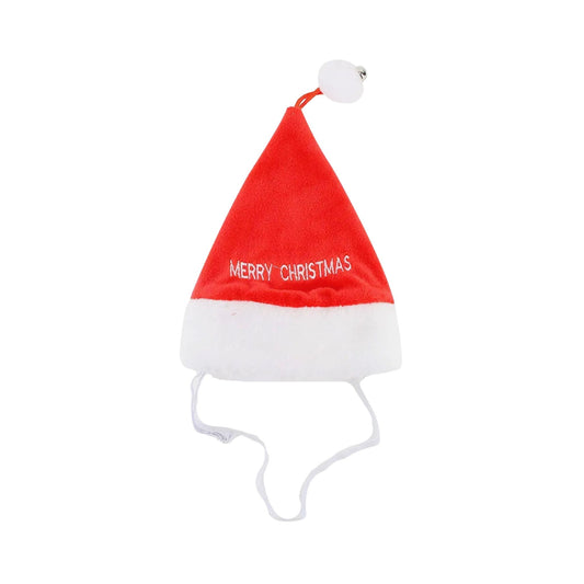 Midlee Merry Christmas Jingle Bell Dog Santa Hat