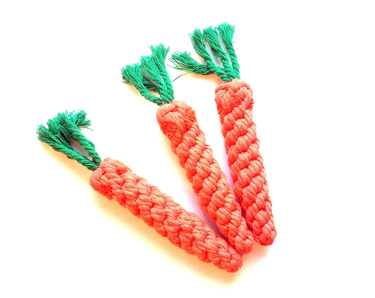 Midlee Rope Carrot Easter Dog Toys